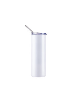 Gobelet SS 20oz/600ml avec paille et couvercle (brille dans le noir, blanc à bleu) 2