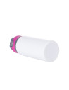 Bouteille d'eau en aluminium de 20 OZ/650 ml avec bouchon rose rouge (blanc)
