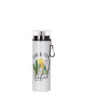 Bouteille en aluminium de 27 oz/800 ml avec couvercle noir (blanc)
