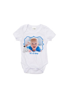 Combinaison bébé à manches courtes XL (blanc, 12-18 mois) 2