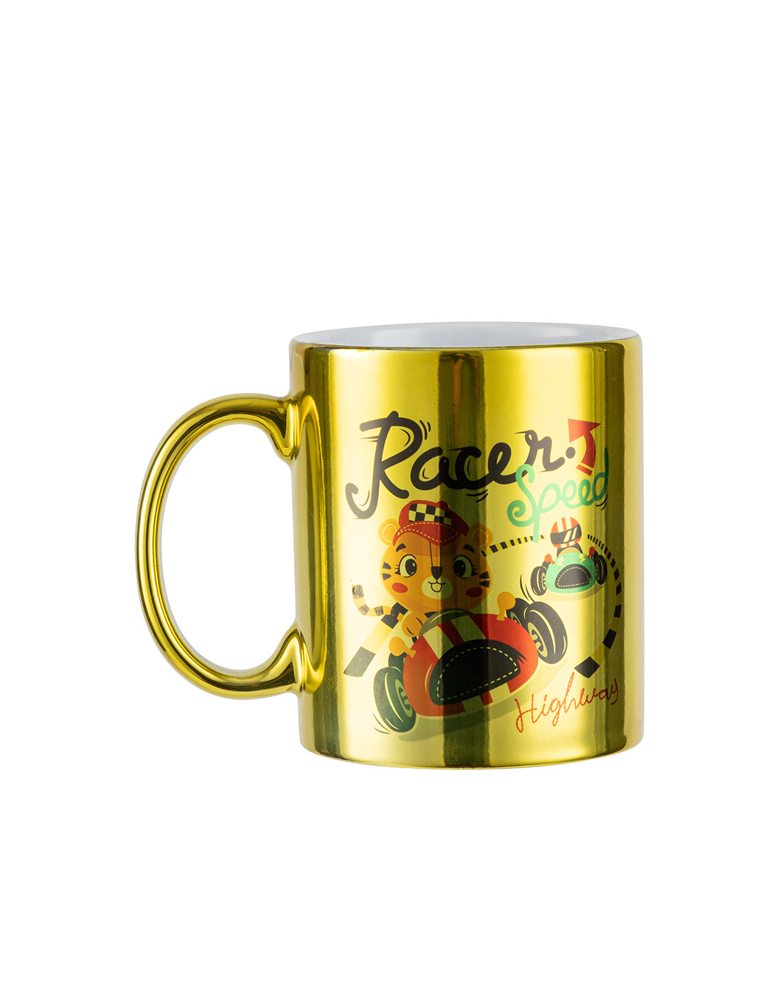 Tasse en céramique plaquée or de 11 oz -