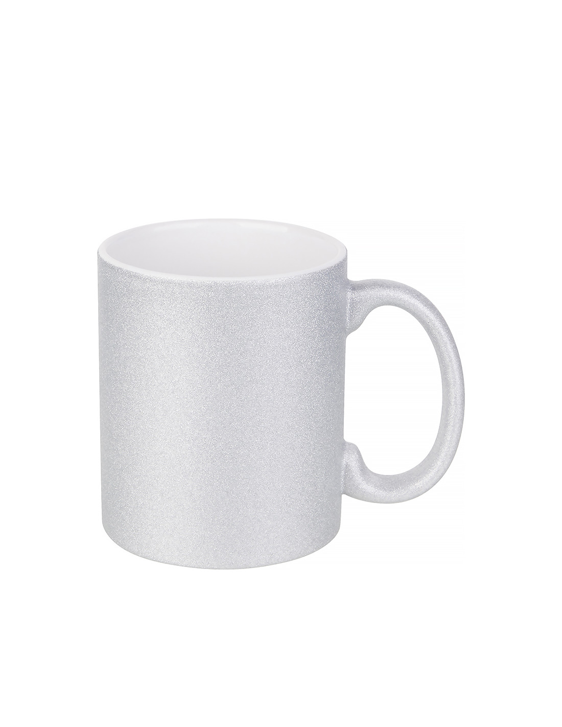 Tasse à paillettes 11oz/330ml (argent)