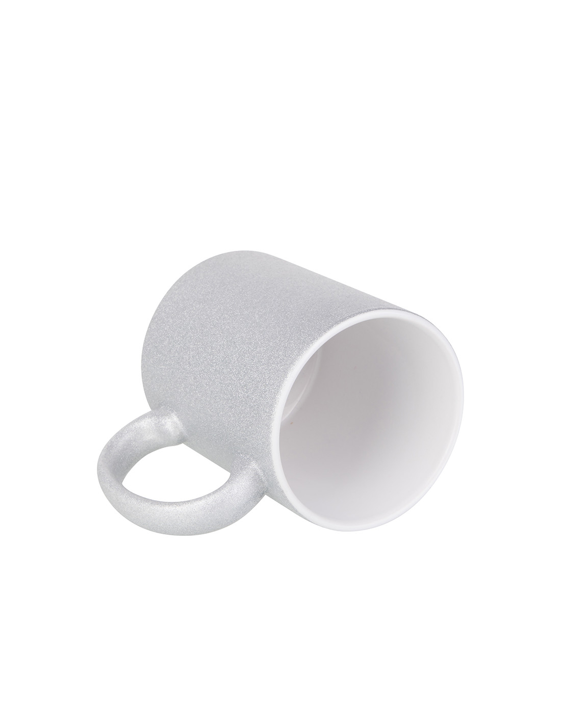 Tasse à paillettes 11oz/330ml (argent)