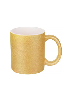 Tasse à paillettes de 11 oz/330 ml (or)