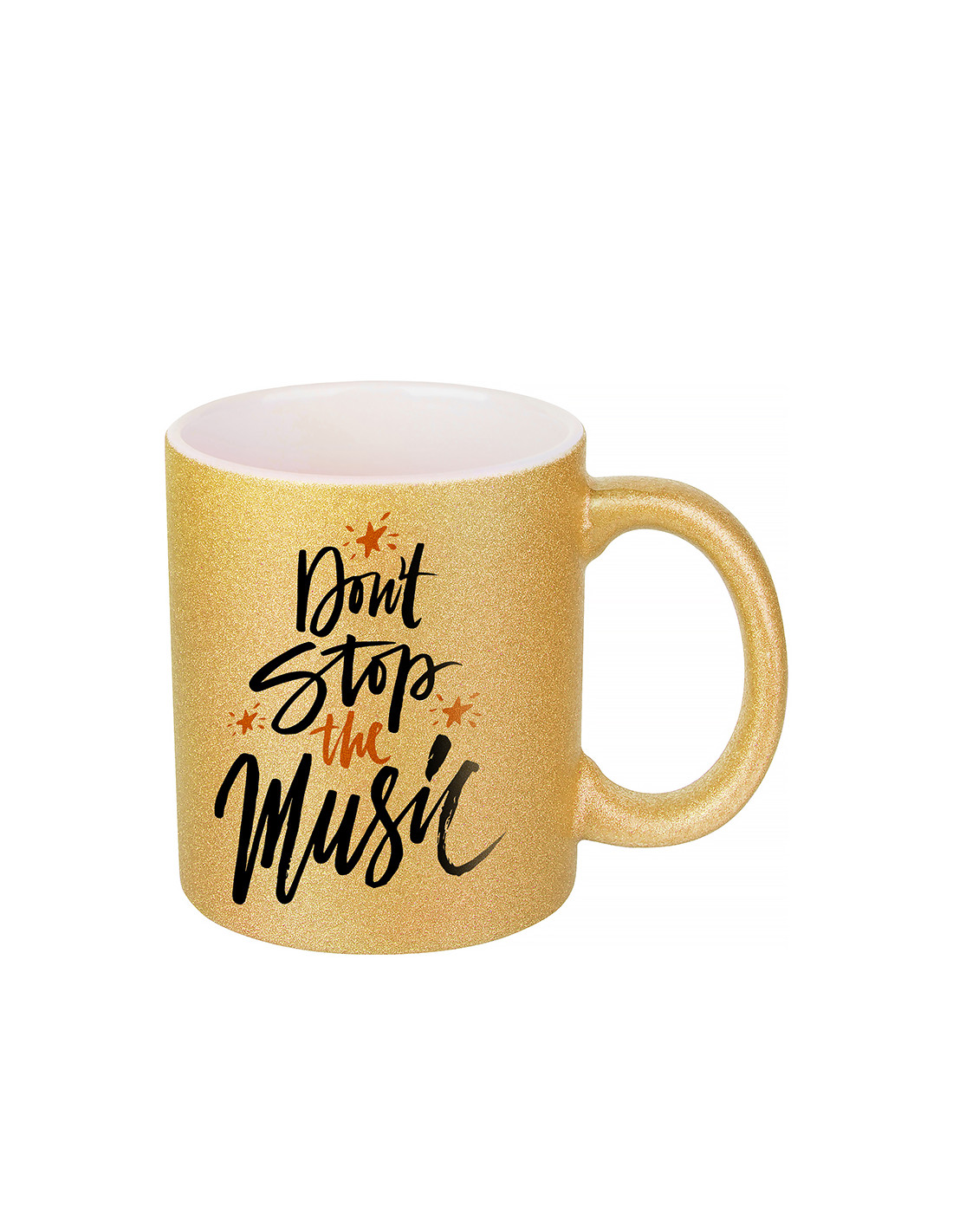 Tasse à paillettes de 11 oz/330 ml (or)
