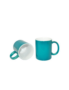 Tasses à couleur changeante de 11 oz - Brillantes, avec boîte blanche - Vert