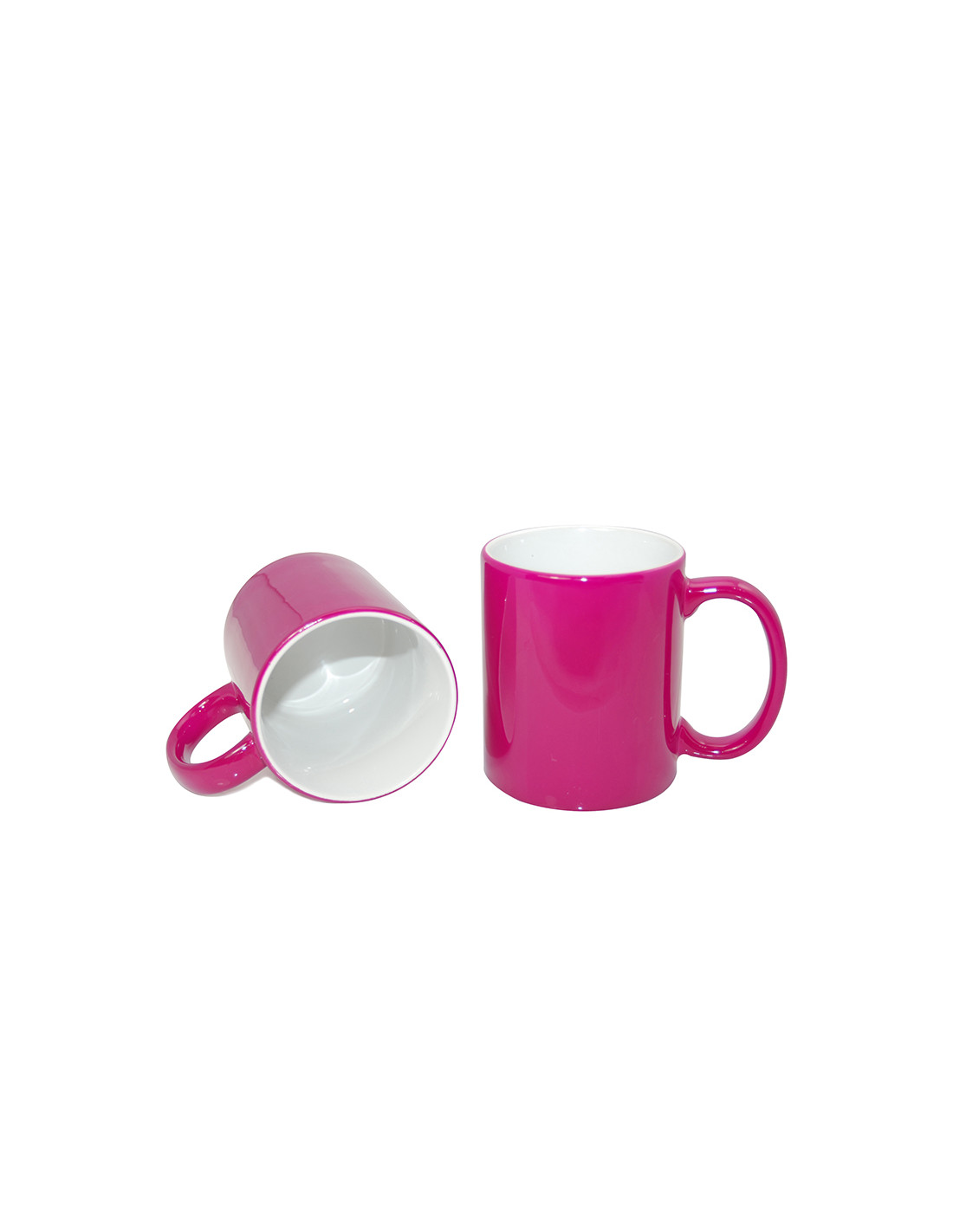 Tasses à couleur changeante de 11 oz - Brillantes, avec boîte blanche - Violet rouge