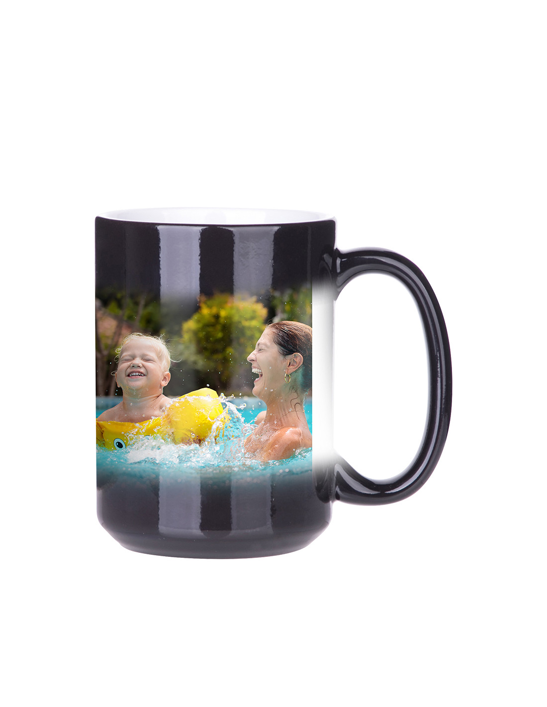 Tasse à couleur changeante de 15 oz (noir)
