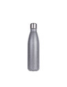 Bouteille en forme de cola en acier inoxydable pailleté de 17 oz/500 ml (gris)